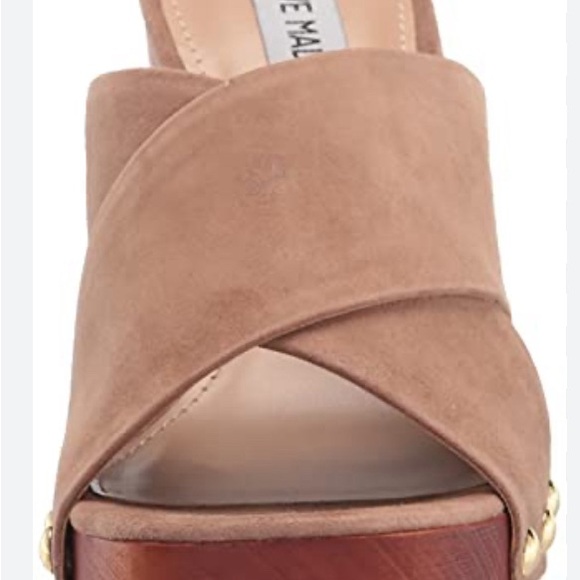 Elegant NWOT Steve Madden suede wedge sandals size 8 - Picture 4 of 7